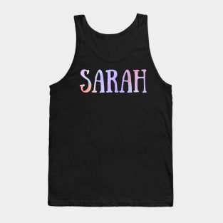 "Sarah" Pink and Green Floral - Customizable Tank Top